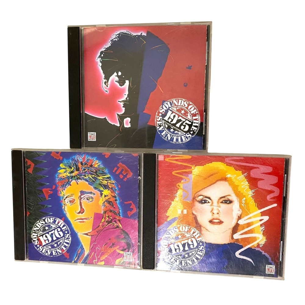 Time Life Music CD Sounds of the Seventies 1975 1976 1979 Lot of‎ 3